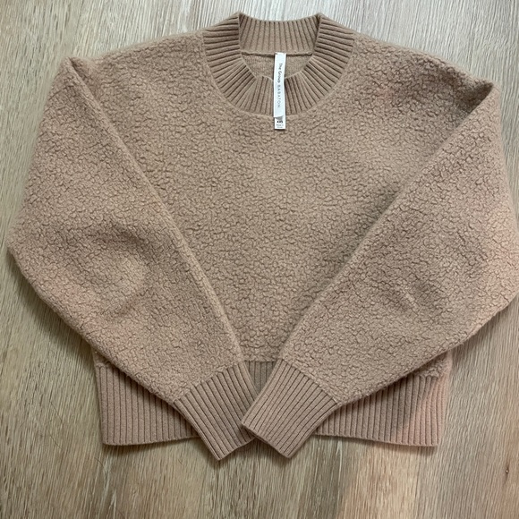Aritzia babaton boucle brown sweater size xxs - Picture 8 of 11